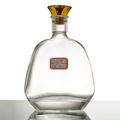 Bouteille en verre de 750 ml avec décal/écran/peinture/gel