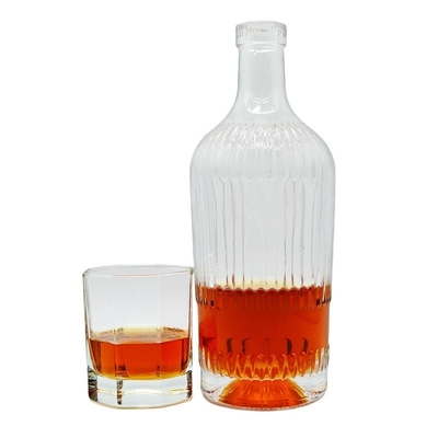 375 ml 500 ml 700 ml Boisson VODKA Bouteille en verre électroplatée pour l' huile de cuisson
