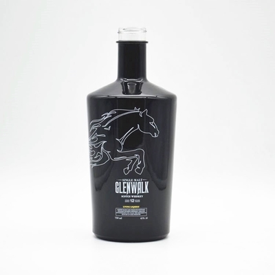 Bouteille à base de verre Super Flint Bouteille vide de whisky sur mesure Bouteille en verre de vin 500/750 ml
