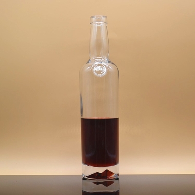 Bouteille à base de verre Super Flint Bouteille vide de whisky sur mesure Bouteille en verre de vin 500/750 ml