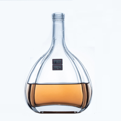 Bouteille en verre de matériau super-flinte acceptable pour les boissons alcoolisées sur mesure