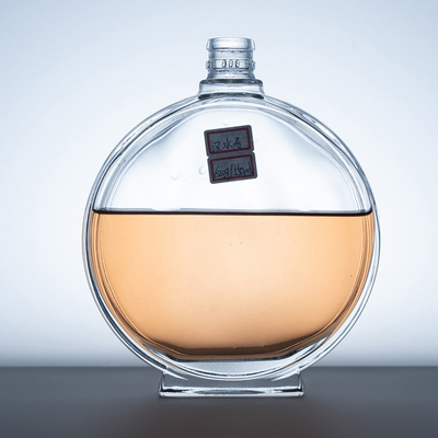 Bouteille en verre de matériau super-flinte acceptable pour les boissons alcoolisées sur mesure
