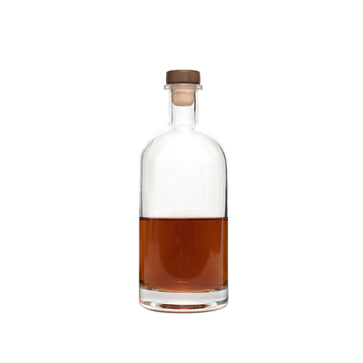 Bouteille en verre de vin en couleur claire pour whisky de marque