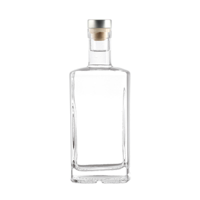 750 ml de bouteilles vides en verre de vodka gin avec liège en verre super silex