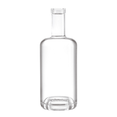 750 ml de bouteilles vides en verre de vodka gin avec liège en verre super silex