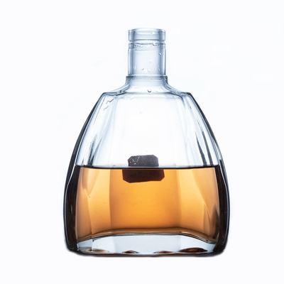 Bouteille en verre de 750 ml de liqueur alcoolisée et de brandy, transparente, 700 ml d'alcool vide