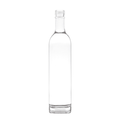 Décal/ Frost/ Peinture Forme moderne Carré Plat 750 ml Bouteille de verre glacé
