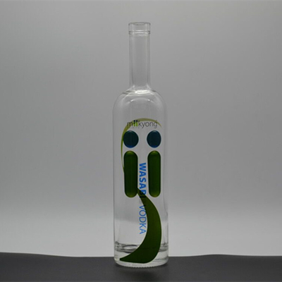 Bouteille de verre Super Flint 750 ml pour le liège à fond épais et la conception personnalisée de boissons alcoolisées