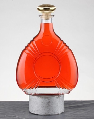 Matériau en verre Super Flint Bouteille en verre de brandy pour alcool sur mesure 700 ml