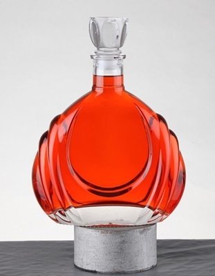 Matériau en verre Super Flint Bouteille en verre de brandy pour alcool sur mesure 700 ml
