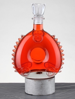 Matériau en verre Super Flint Bouteille en verre de brandy pour alcool sur mesure 700 ml
