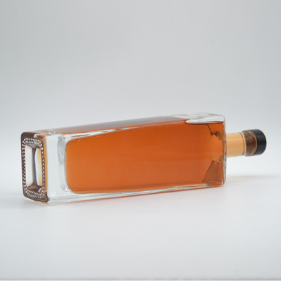 Bouteille en verre personnalisée de 200 ml 375 ml 500 ml 700 ml 750 ml 1000 ml pour vodka et spiritueux