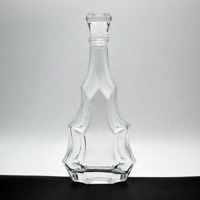 Super Flint Glass 1L Bouteille pour Gin Rum et Whiskey Boisson spiritueuse à l'eau