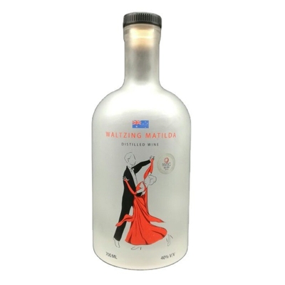 OEM Logo Décal Stockée 1000ml 750ml 500ml Bouteilles d'alcool Vodka Bouteille en verre avec couvercle de liège