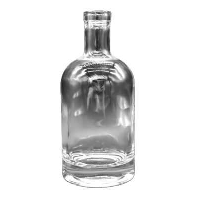 OEM Logo Décal Stockée 1000ml 750ml 500ml Bouteilles d'alcool Vodka Bouteille en verre avec couvercle de liège