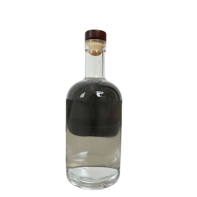 OEM Logo Décal Stockée 1000ml 750ml 500ml Bouteilles d'alcool Vodka Bouteille en verre avec couvercle de liège