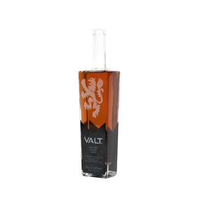 Bouteilles d'alcool à base de gin 500 ml 1000 ml 1 litre mat noir et blanc