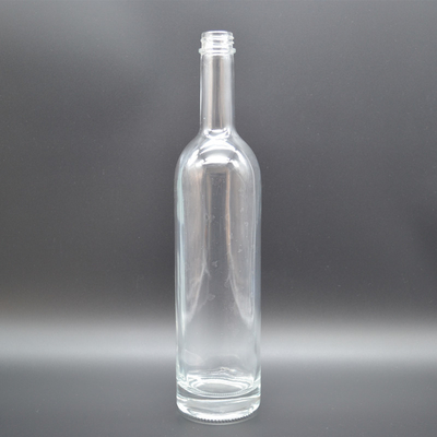 Super Flint estampage à chaud 500ml 700ml 750ml Bouteille en verre de liqueur de brandy OEM