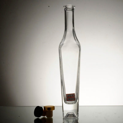 OEM Bouteille de boissons gazeuses en verre transparent 300 ml 500 ml 750 ml avec processus de gel profond