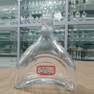 Super Flint estampage à chaud 500ml 700ml 750ml Bouteille en verre de liqueur de brandy OEM