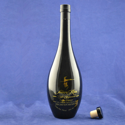 OEM Bouteille de boissons gazeuses en verre transparent 300 ml 500 ml 750 ml avec processus de gel profond