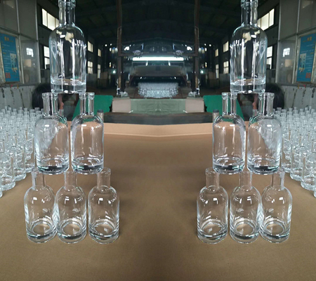Bouteilles de vin en verre super flint de 200 ml, 375 ml, 500 ml et 750 ml, avec type d'étanchéité en liège