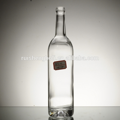 Gestion de surface décal personnalisée Géant 750 ml 1000 ml Decanteur de gin de brassage vide Rum Alcool Liquore Bouteille en verre de vin de prune