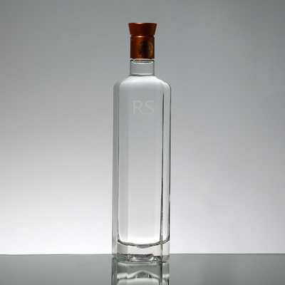 Gestion de surface décal personnalisée Géant 750 ml 1000 ml Decanteur de gin de brassage vide Rum Alcool Liquore Bouteille en verre de vin de prune