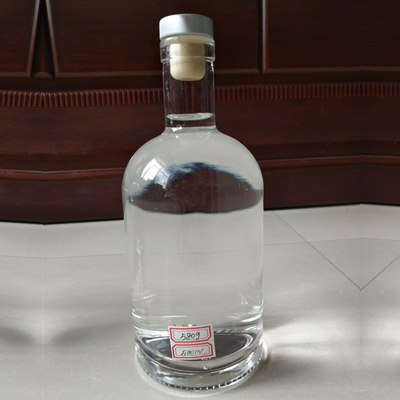 FOB Bouteille de verre vide pour vodka et spiritueux Whisky et vin Capacité 250 ml 500 ml 700 ml 750 ml 1 l