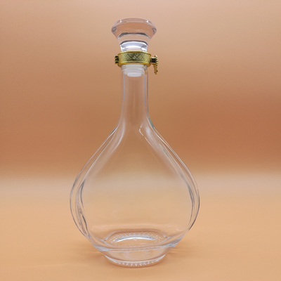 Bouteilles en verre carré de 500 ml pour alcool liquide hautement OEM / ODM