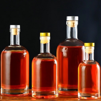 Bouteilles en verre carré de 500 ml pour alcool liquide hautement OEM / ODM