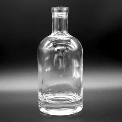 Bouteille en verre de 500 ml personnalisée avec verre à haute teneur en silex