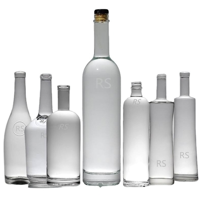 500 ml/750 ml bouteille vide de conception glacée pour les boissons