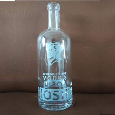 Bouteille de tequila glacée vide en verre cristallin 700 ml pour alcool whisky vodka 750 ml