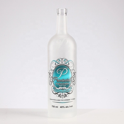 Bouteille de tequila glacée vide en verre cristallin 700 ml pour alcool whisky vodka 750 ml