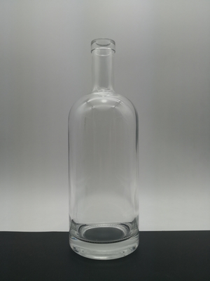 Super Flint glacé 700 ml Bouteilles vides pour le vin Logo décal 750 ml Bouteille en verre de vodka