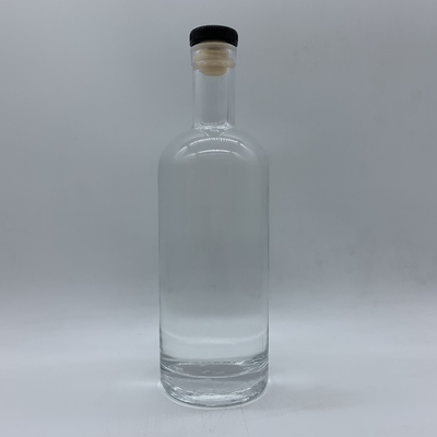 Super Flint glacé 700 ml Bouteilles vides pour le vin Logo décal 750 ml Bouteille en verre de vodka