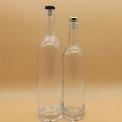 Impression à écran décalé Bouteille de vodka de liège glacée 500 ml 750 ml Bouteille en verre de 1 litre pour la vodka