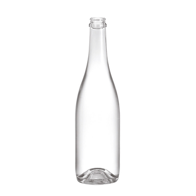 Matériau en verre Super Flint 500 ml 750 ml Bouteille de gin pour les boissons à l'eau et les alcools
