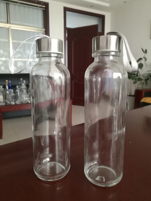 Bouteille d'eau en verre vide industriel échantillon gratuit pour le test