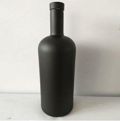 Bouteille en verre cristallin blanc XO/Brandy/Whiskey/Vodka avec une surface de traitement décalée