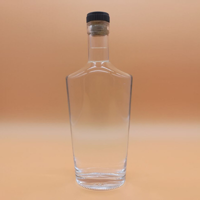 Bouteilles de whisky en verre de 750 ml de capacité en verre avec capuchon Autres procédés d'estampage à chaud