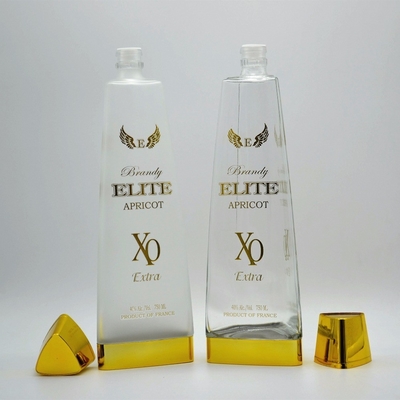 Triangle d' or glacé Brandy Bouteille vide Décal transparent