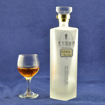 Triangle d' or glacé Brandy Bouteille vide Décal transparent