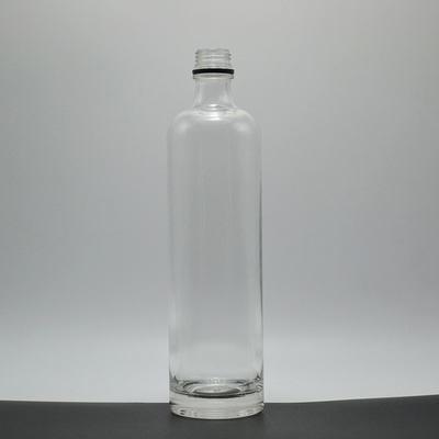 Conditions FOB Bouteille d'eau en verre Super Flint avec bouchon et surface décale 750 ml 1000 ml
