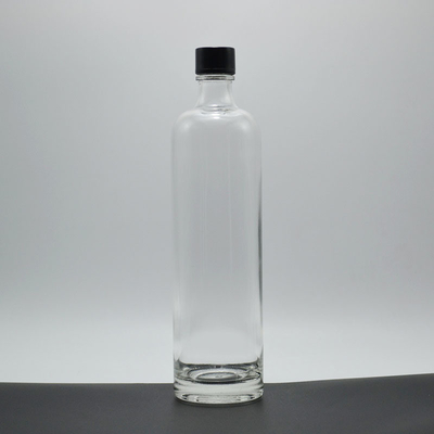 Conditions FOB Bouteille d'eau en verre Super Flint avec bouchon et surface décale 750 ml 1000 ml