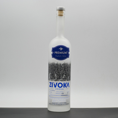 Bouteille en verre de liège pour l'industrie des boissons au Mexique Tequila Vodka et whisky