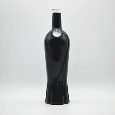 Bouteille en verre carré à tequila gravée en couleur 500 ml pour boissons alcoolisées chaudes