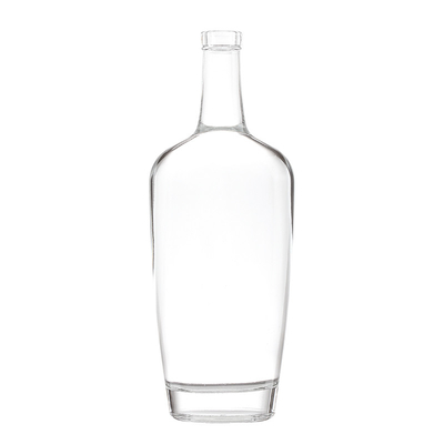 375 ml de bouteilles en verre de forme personnalisée Super Flint Vodka Champagne Bouteilles en verre vides avec bouchon