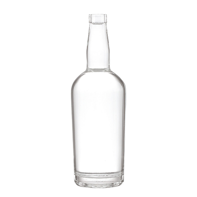 375 ml de bouteilles en verre de forme personnalisée Super Flint Vodka Champagne Bouteilles en verre vides avec bouchon